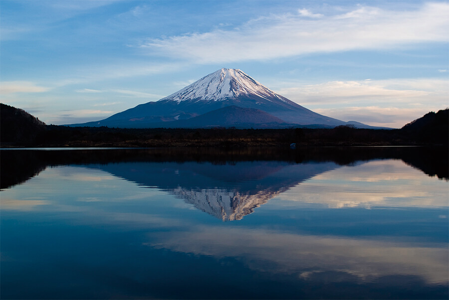 精進湖 子抱き富士